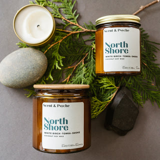 Northshore Scented Candle - 12oz Amber Jar
